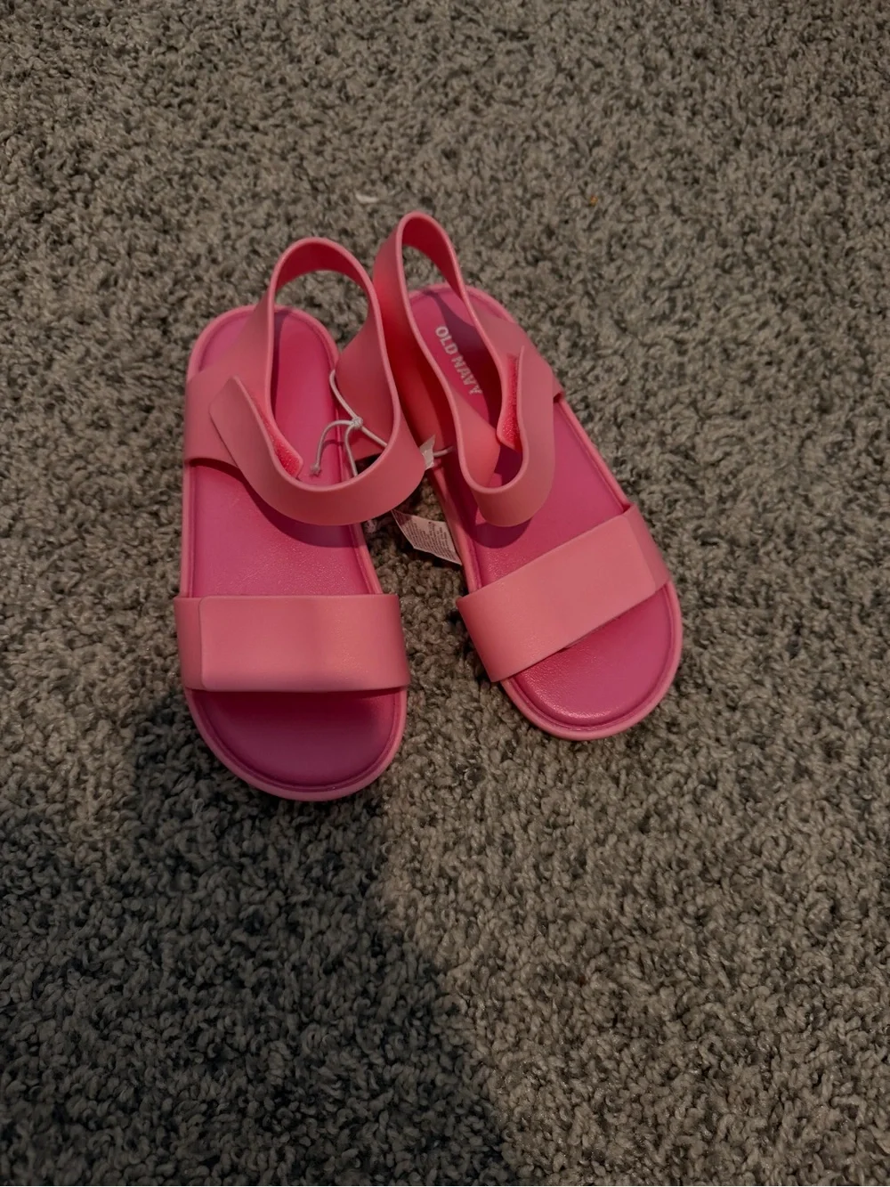 Old Navy Bright Pink Slingback Slide Sandals